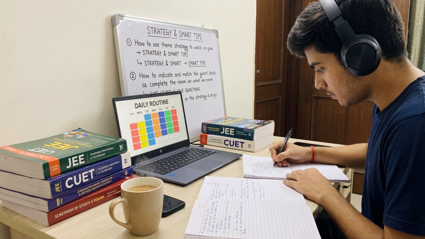 How JEE & CUET Toppers Study: Daily Routine, Strategy & Smart Tips