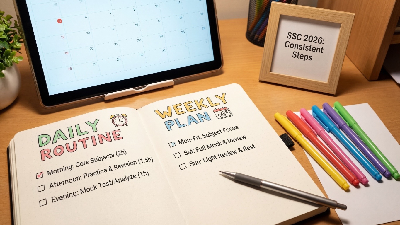Daily & Weekly Study Routine for SSC Aspirants 2026