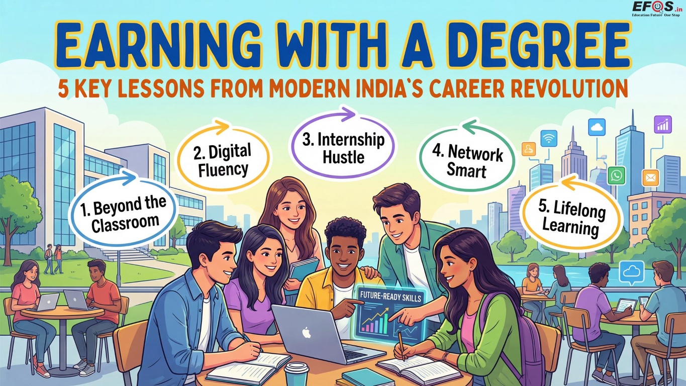 डिग्री के साथ कमाई: आधुनिक भारत में शिक्षा और करियर की नई क्रांति के 5 प्रमुख सबक