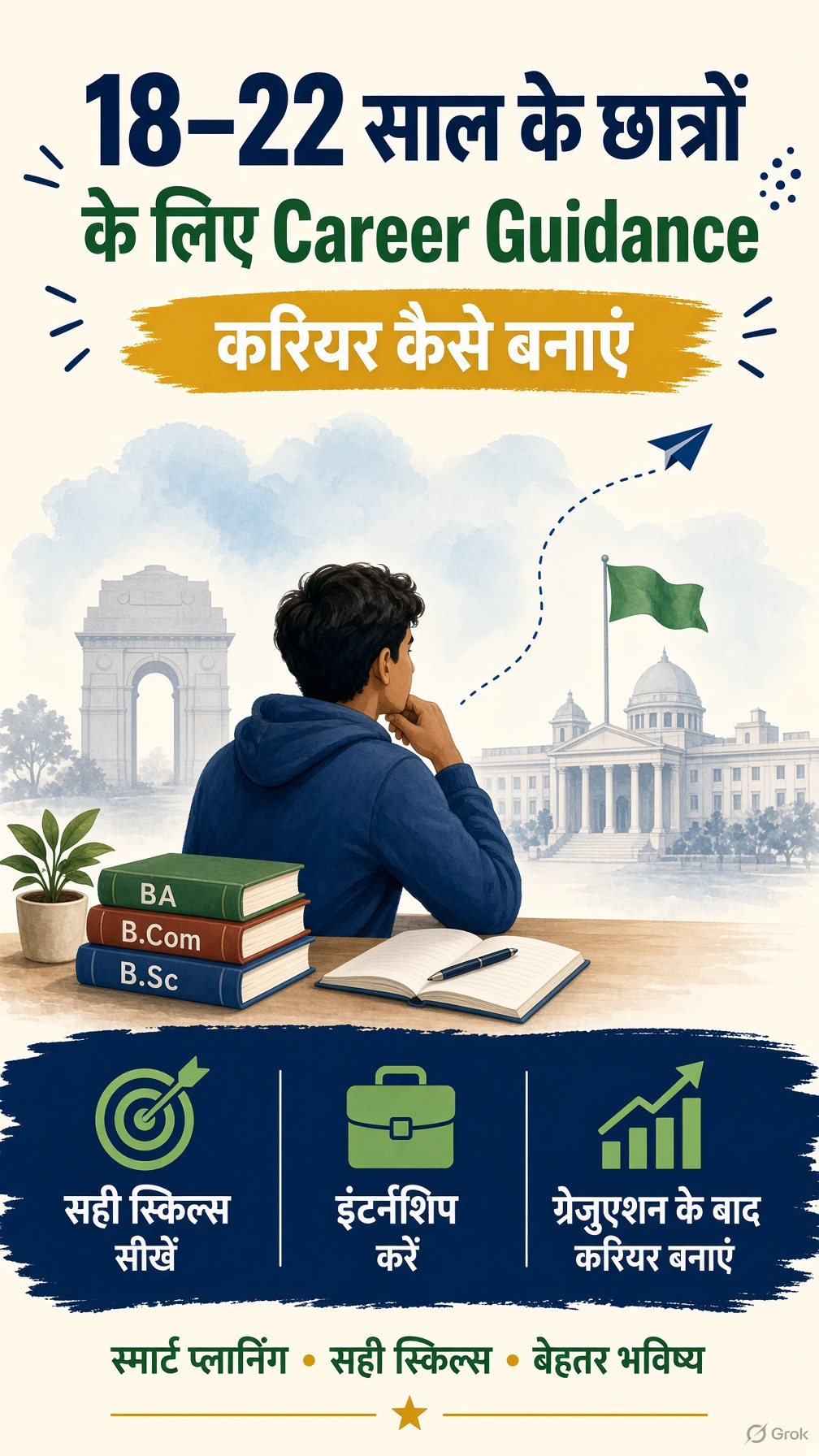 भारत में 18 से 22 साल के छात्रों के लिए करियर गाइड और जॉब-रेडी स्किल्स