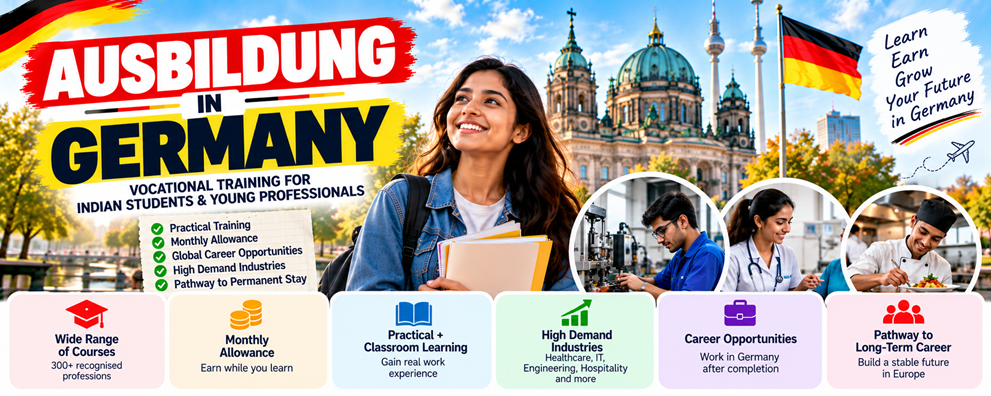 Ausbildung in Germany for Indians in 2026 – Eligibility, Salary, Courses and Visa