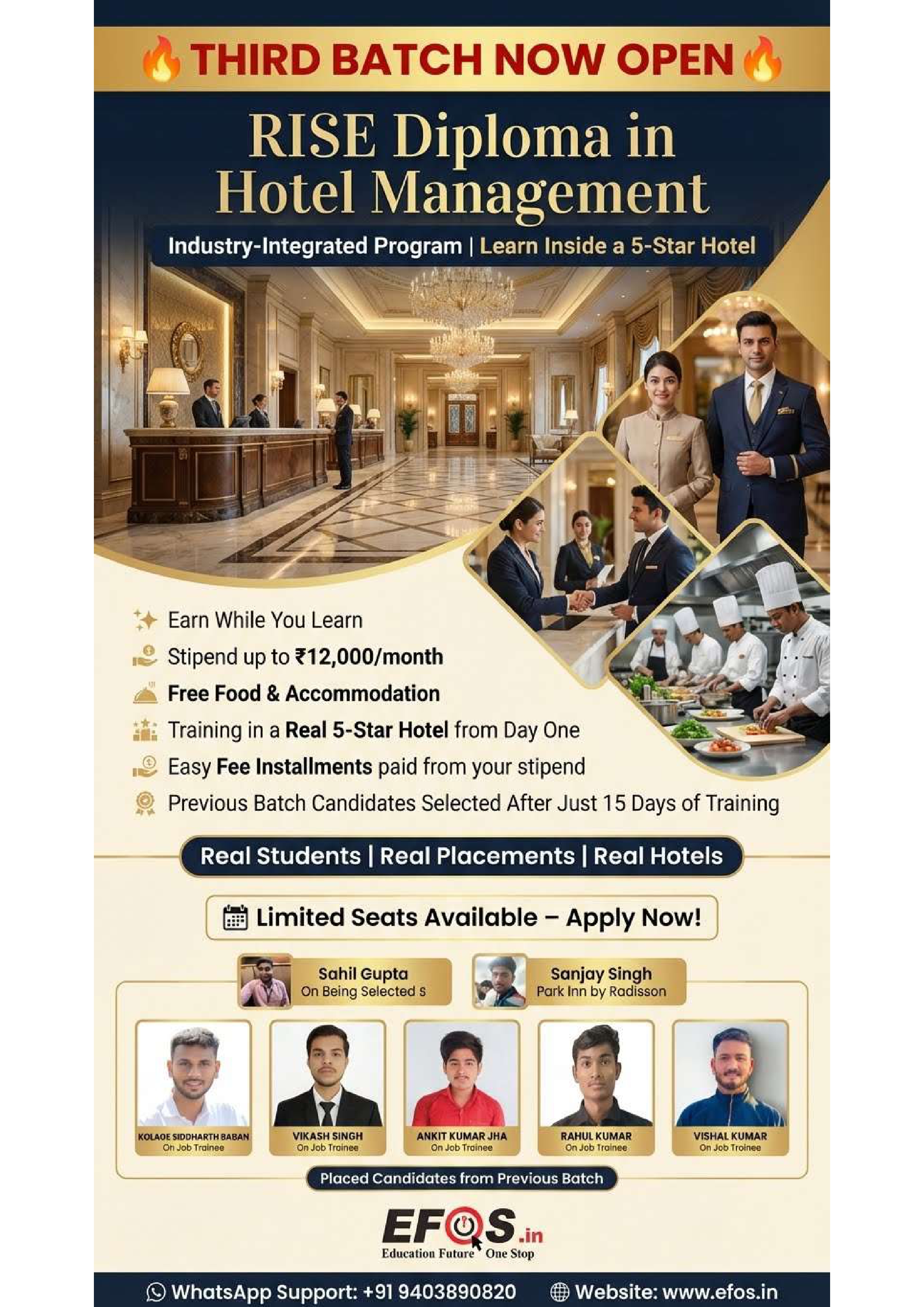 RISE Diploma – Real Training, Real Hotels, Real Careers